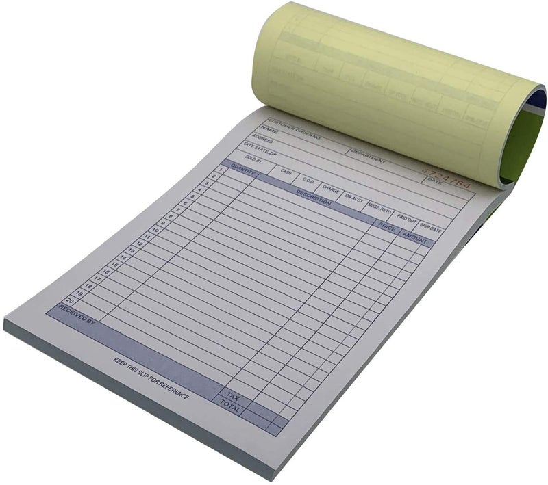 MegaDeal 20 Pack Large Sales Order Book Receipt Invoice Duplicate Carbon Copy 50 Sets 5.5" X 8"5 - Image 4